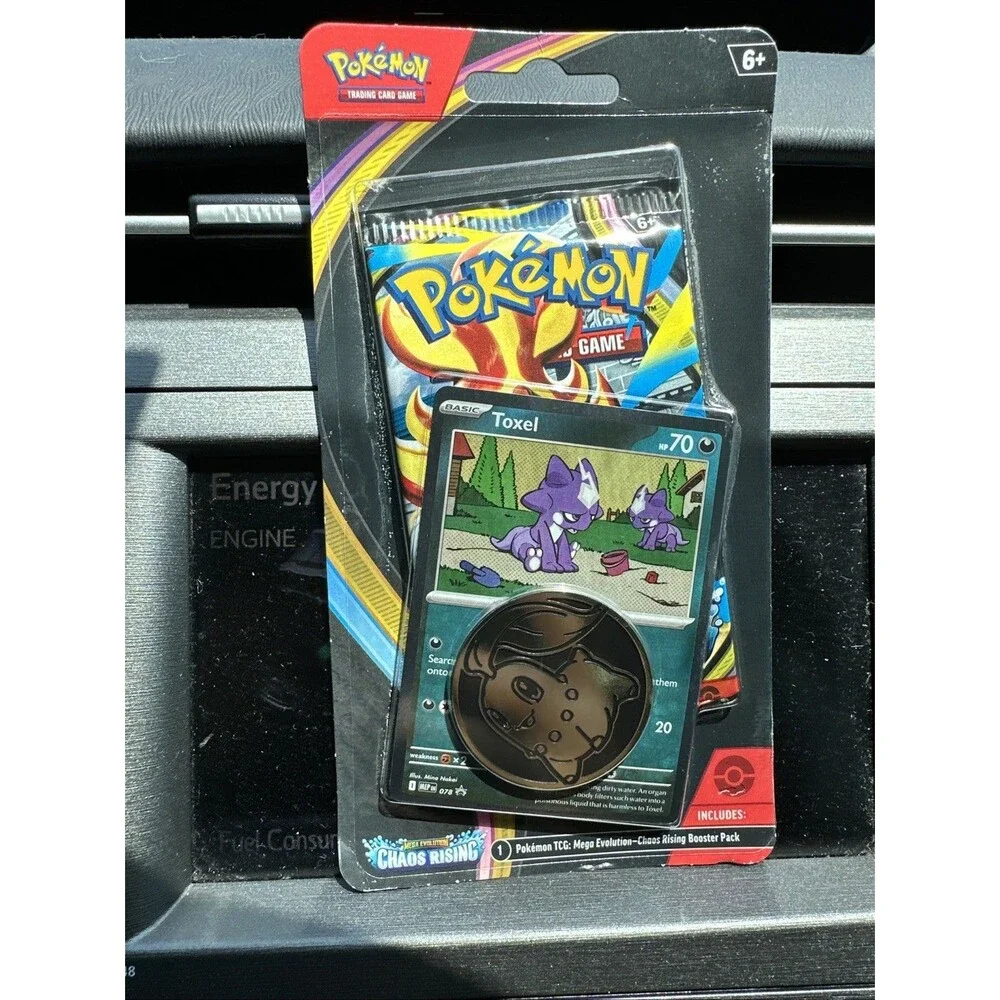 Pokémon Mega Evolution—Chaos Rising Booster  Toxel Promo Coin